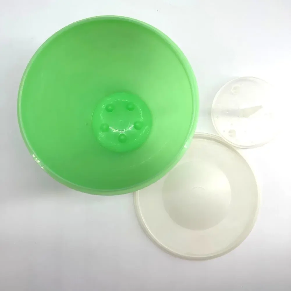 Vintage Jadite Green Lettuce Crisper Bowl Eagle Super Seal w Tupperware Lid USA
